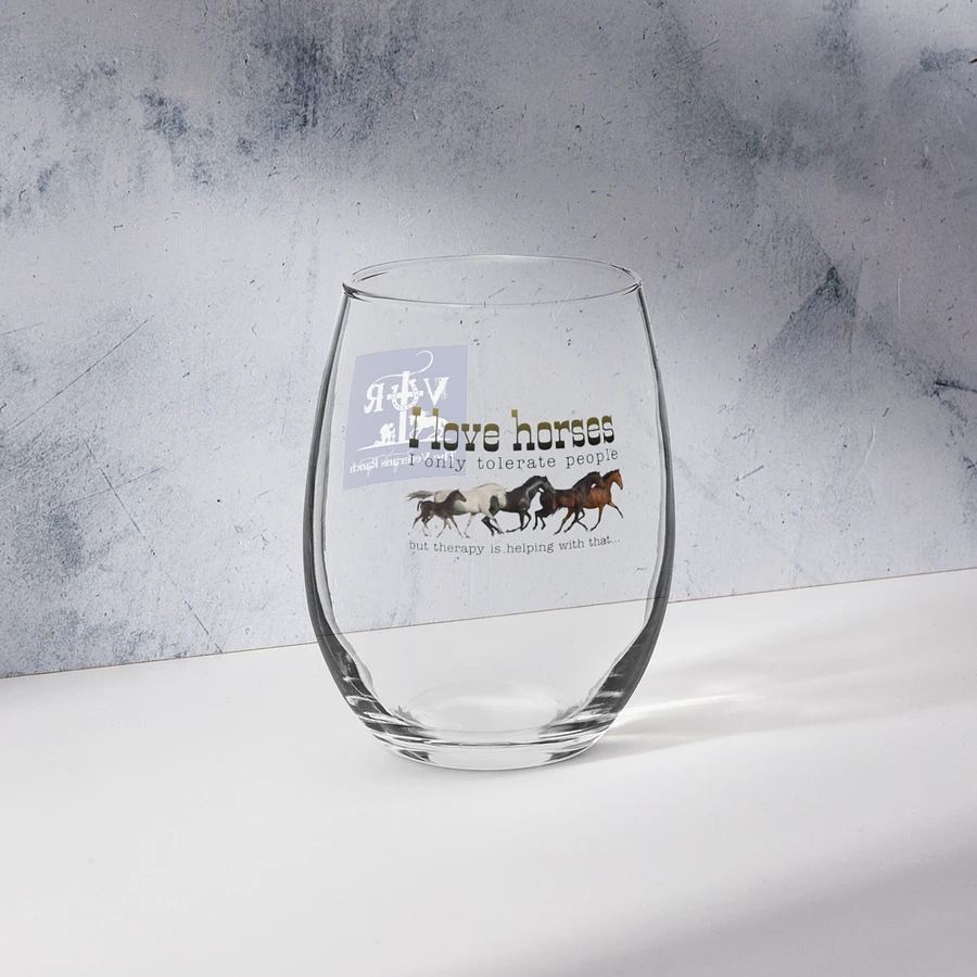 I Love Horses Stemless Wine Glass product image (16)