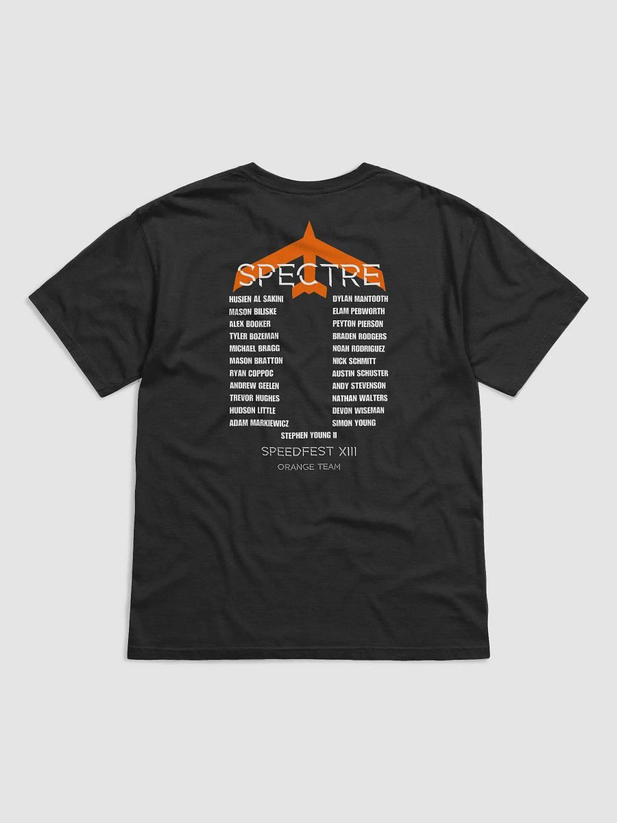 Black Team Spectre Short Sleeve Team T-Shirt - Comfort Color product image (3)