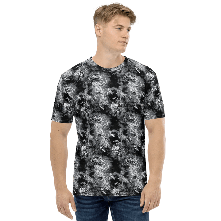 Black and White Graffiti | Crew Neck T-Shirt product image (1)