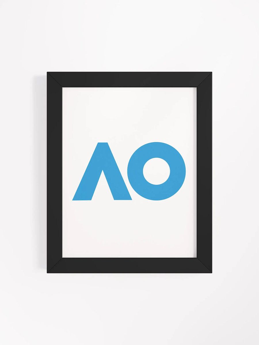 Bold Blue A&O Framed Matte Poster product image (120)