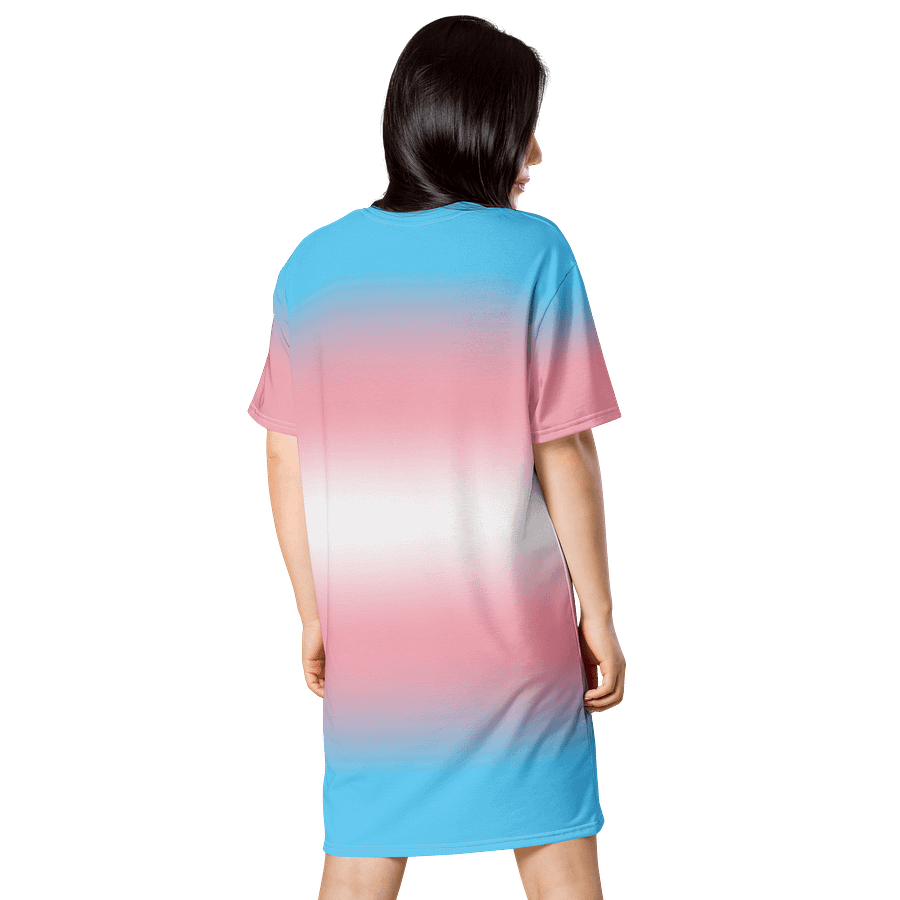 Trans Pride Gradient T-shirt Dress product image (2)