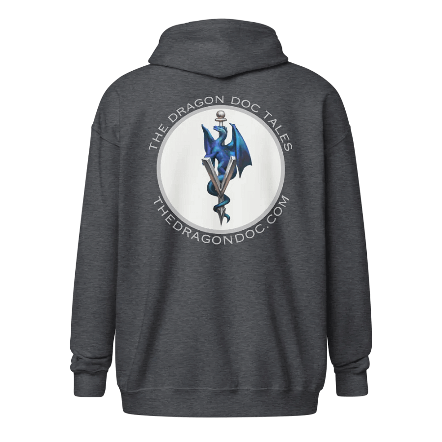 Dragon Doc Heavyweight Full-Zip Hoodie - Heather Grey product image (2)