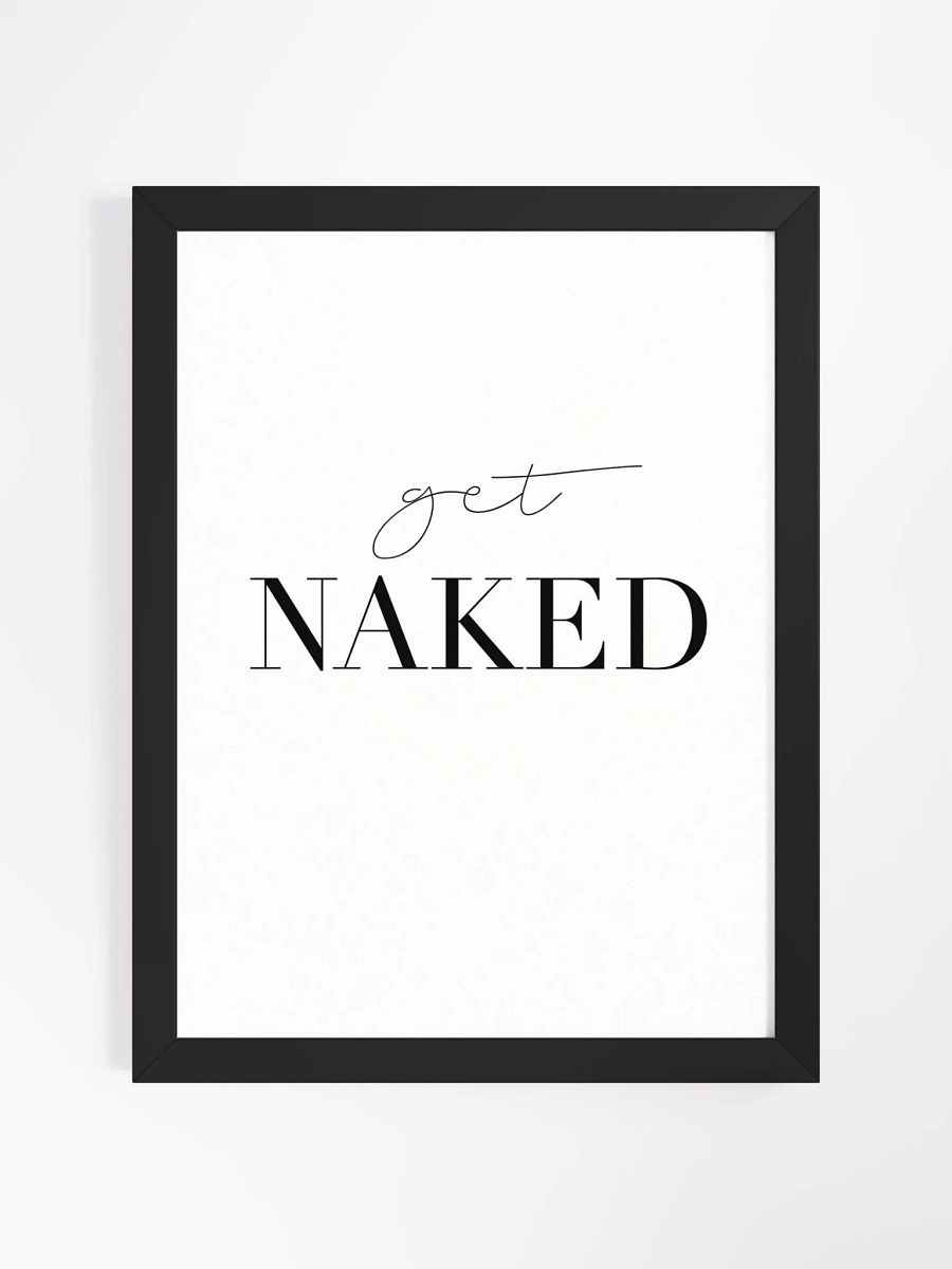 Naked Minimalism Framed Poster – Contemporary Abstract Wall Art | Elegant Monochrome Design | Premium Framed Décor for Modern Interiors product image (1)