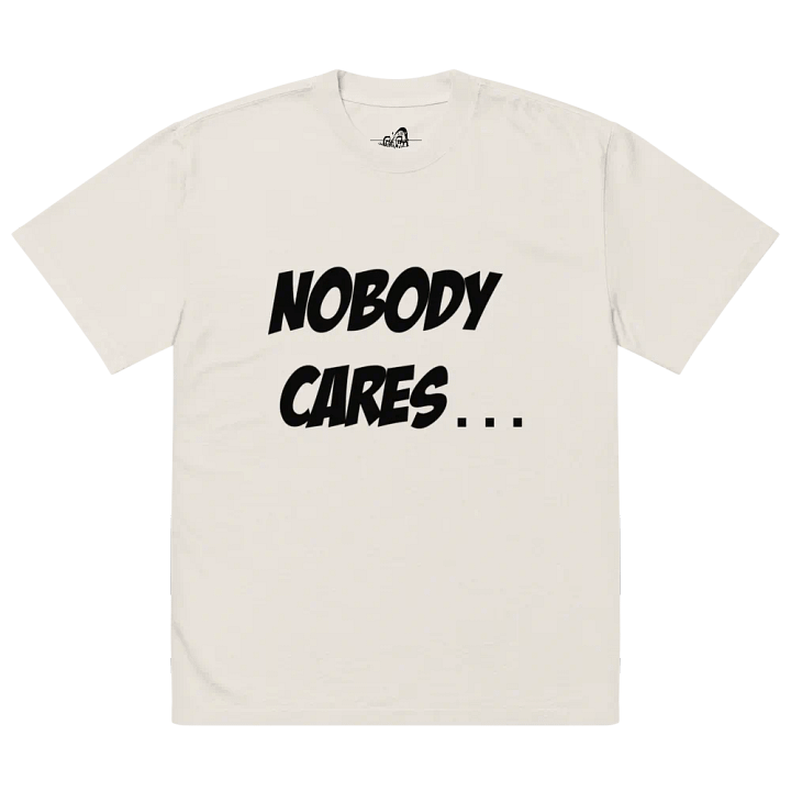 Nobody Cares Oversized T-shirt product image (2)