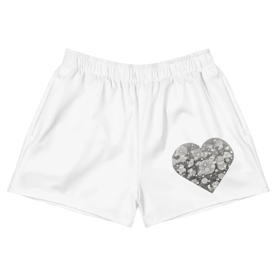 Floral Heart Women's Athletic Short Shorts product image (10)