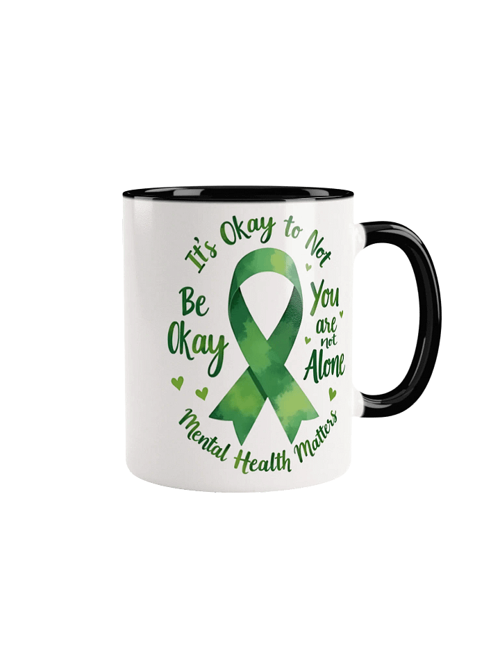 Green Ribbon Mental Health Awareness Mug – A Symbol of Hope, Strength, and Support product image (1)
