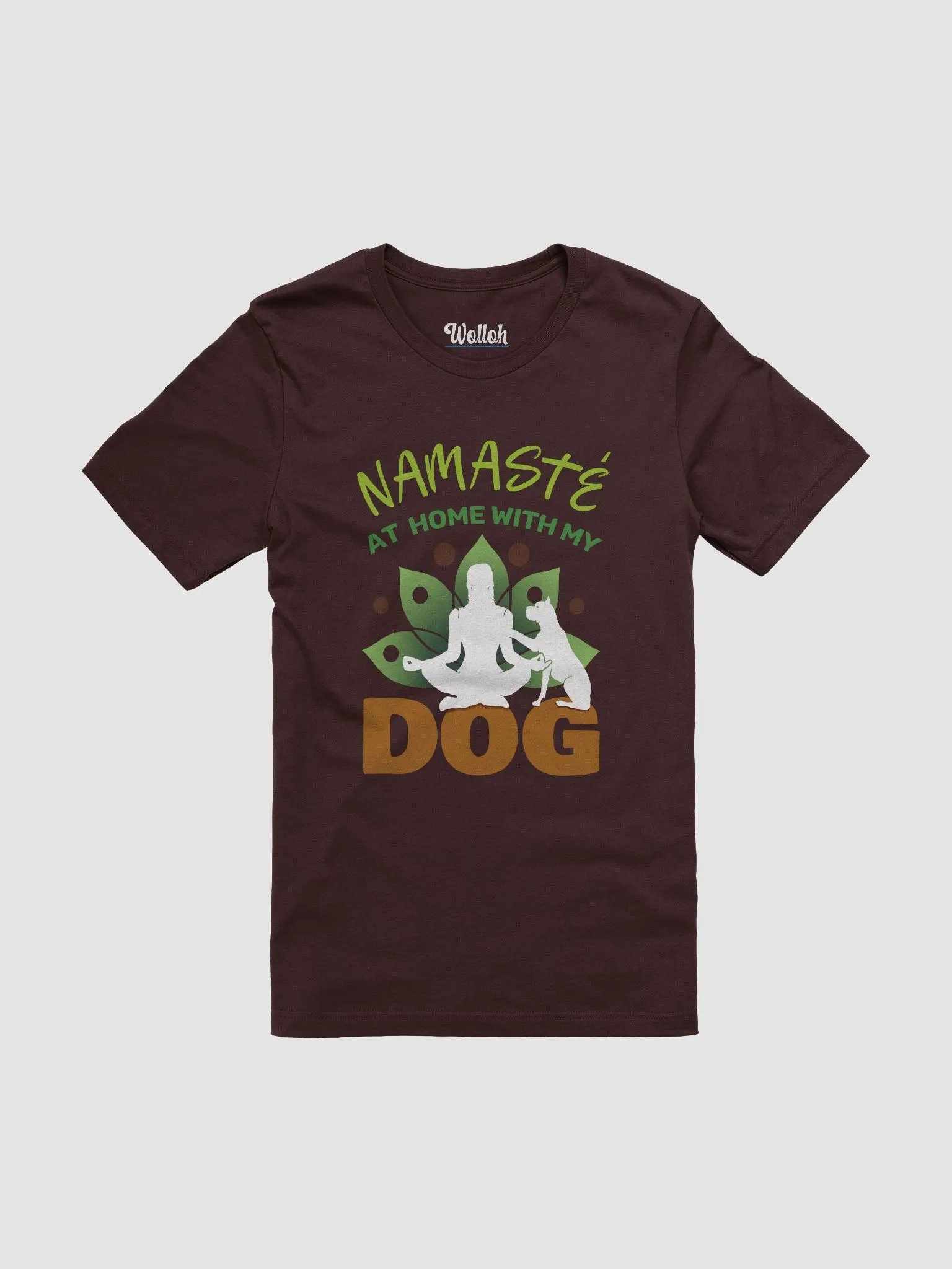 Namaste at Home with My Dog – Humorous T-Shirt for Yoga and Dog Fans product image (1)