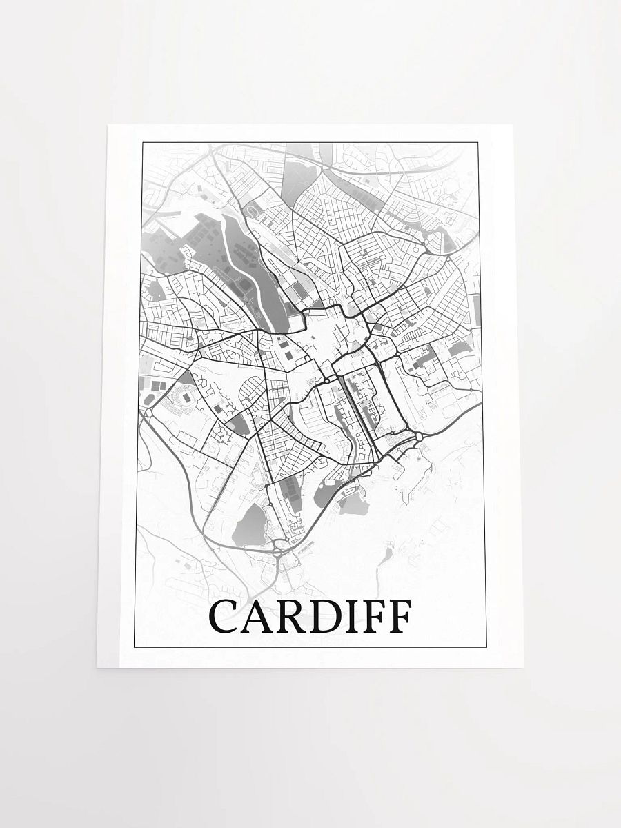 Cardiff, Wales, city map print product image (16)