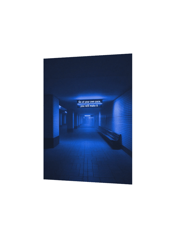"Go at your own pace" Matte Poster product image (7)