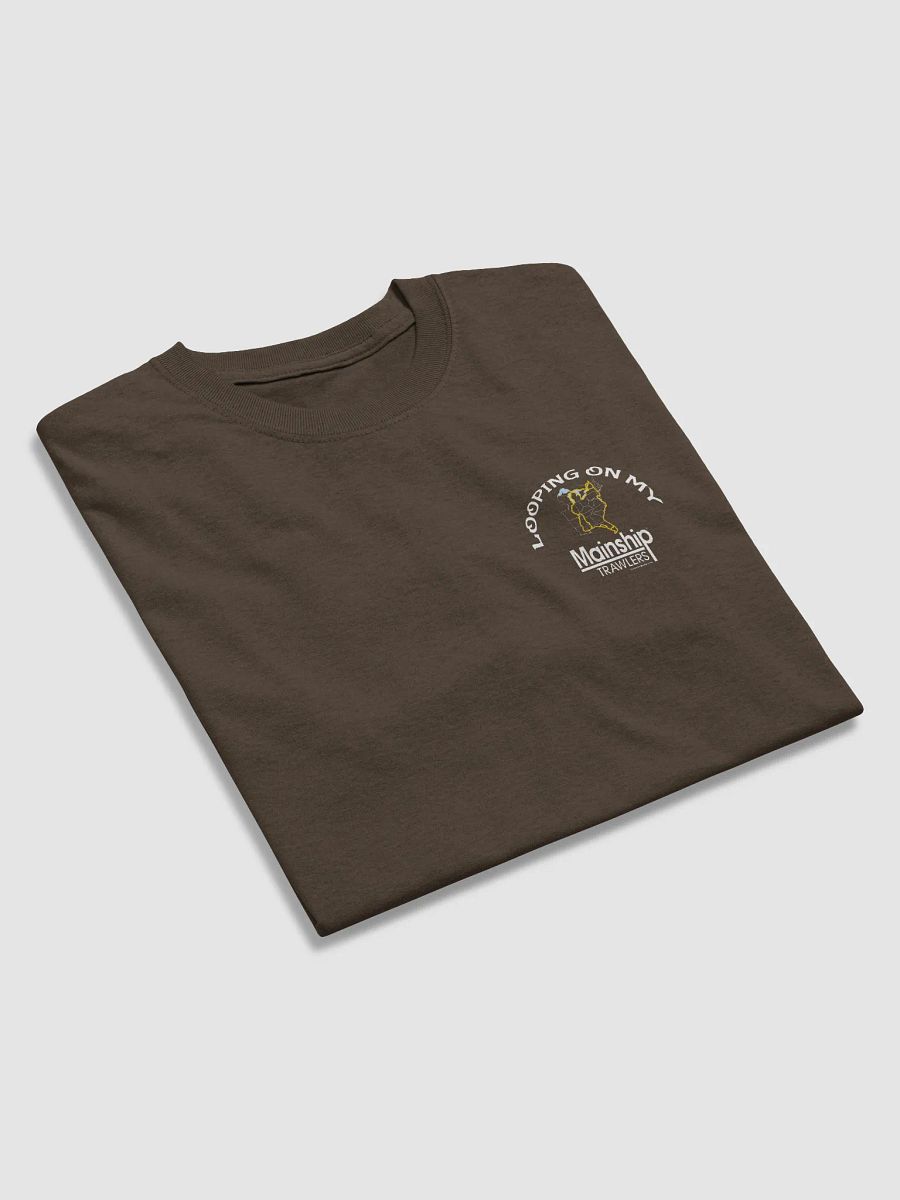 Looping On My Mainship - T-Shirt - Dark Shirt w/White Logo product image (4)