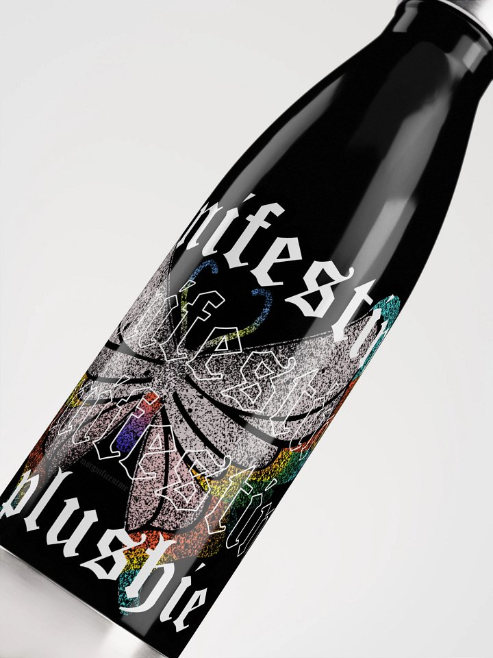 Manifesting a Plushie Stainless Steel Water Bottle - Grunge Butterfly Edition product image (2)