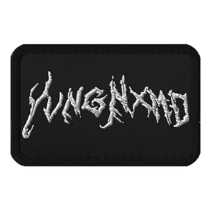 YvngNxmd White Script Logo Patch product image (1)