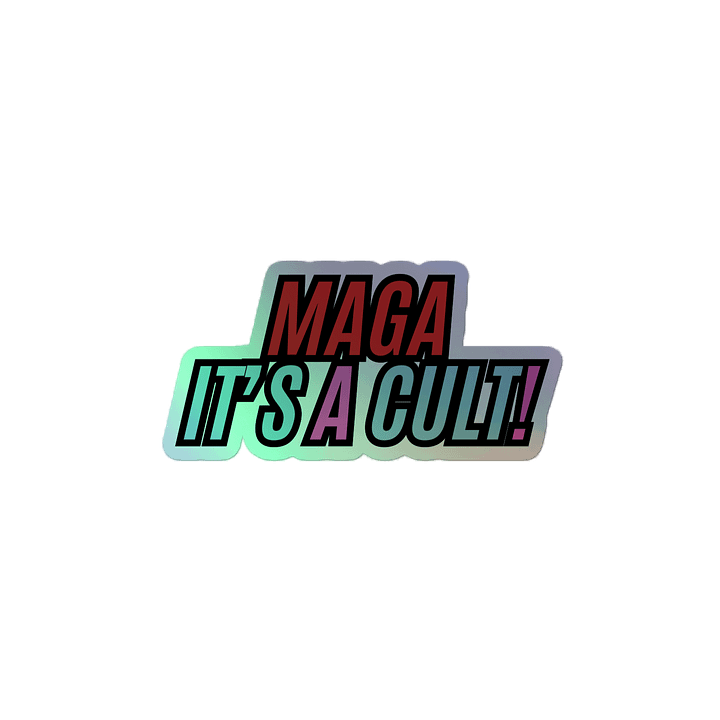 Anti MAGA Holgraphic Stickers product image (2)