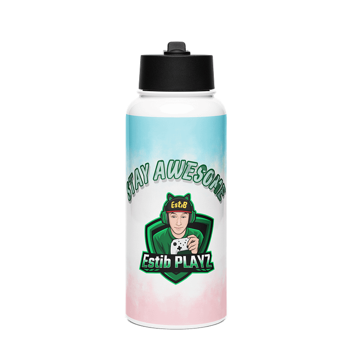 Stay Awesome Stainless Steel Water Bottle product image (1)