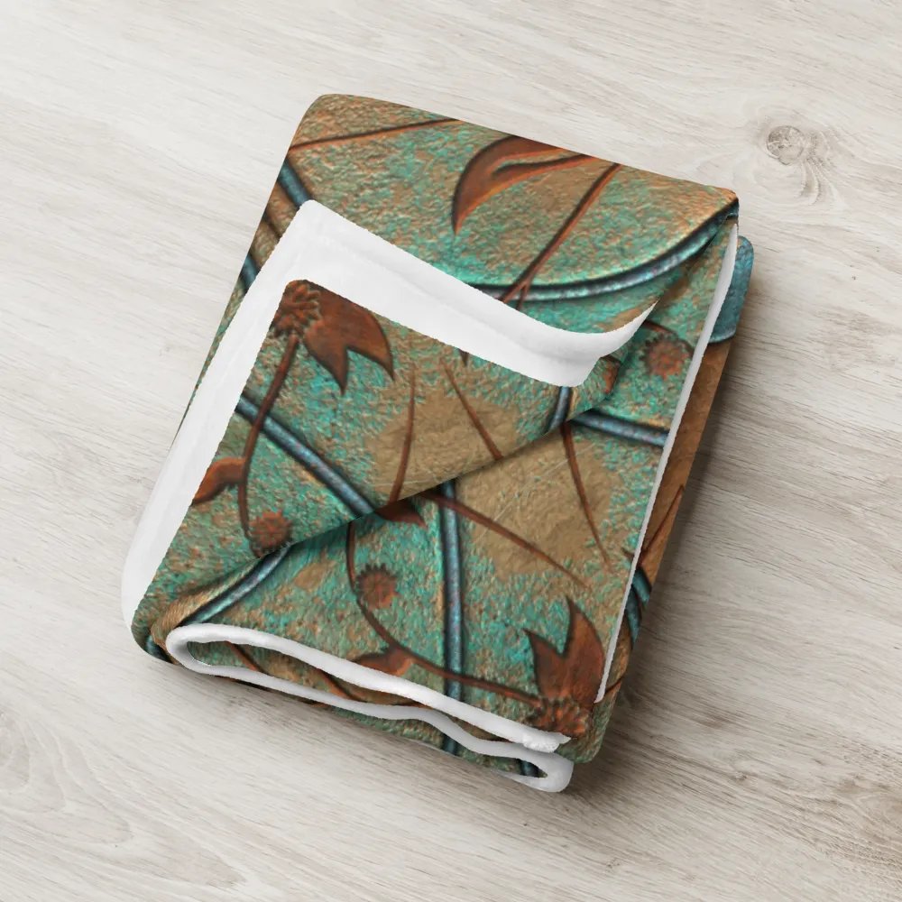 Copper Patina Kaleidoscope Throw Blanket product image (18)