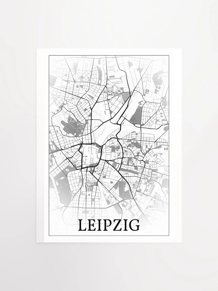 Leipzig, Germany, city map print product image (4)