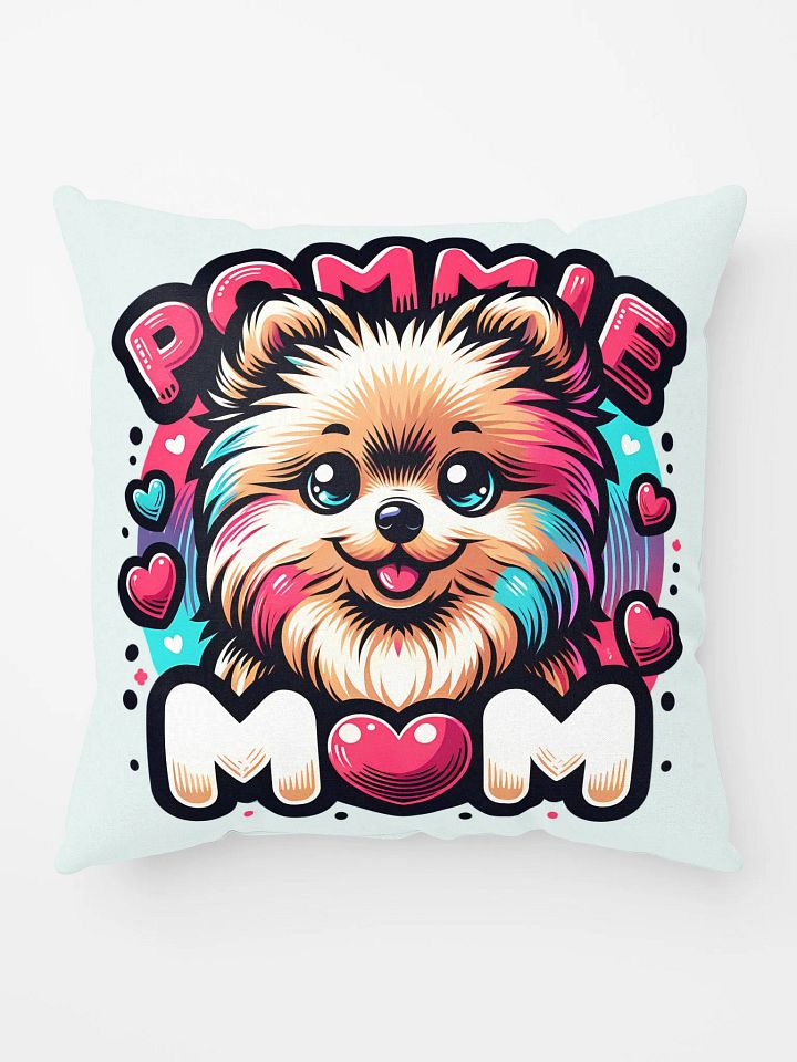 Pommie Mom Design with Colorful Pomeranian and Hearts product image (1)