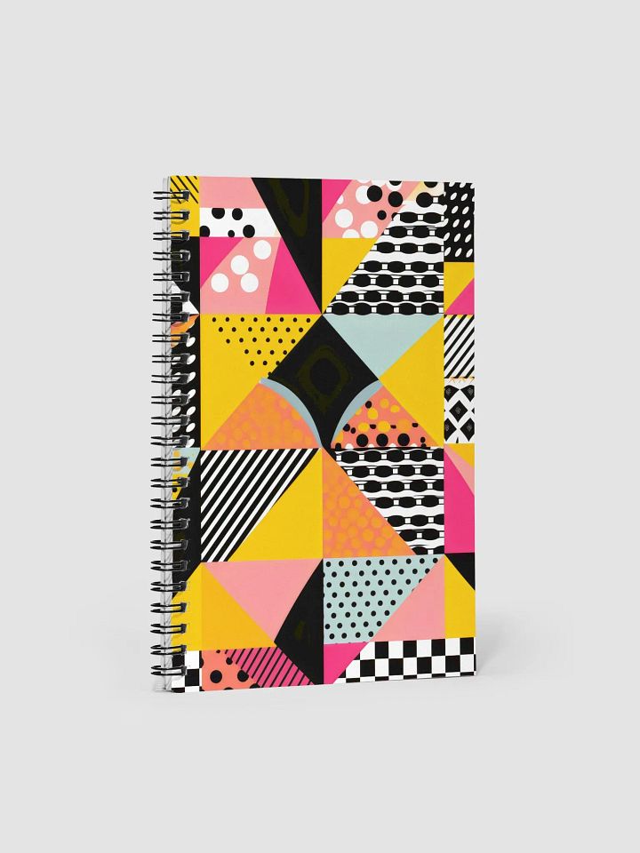 Vibrant Geometric Dreams Spiral Notebook product image (1)