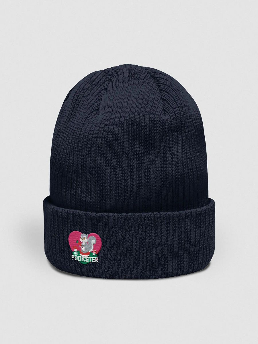 Organic Cotton Embroidered Heartfelt Squirrel Carrot Beanie product image (2)