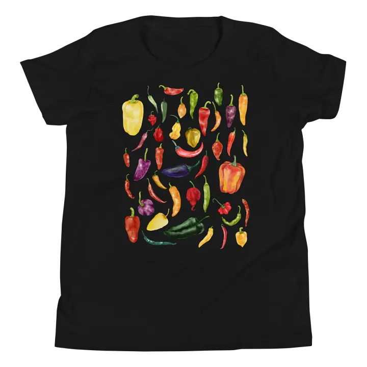 Chili Pepper Collage Youth T-Shirt product image (1)