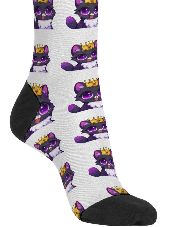 Royal Cat Crew Socks product image (1)