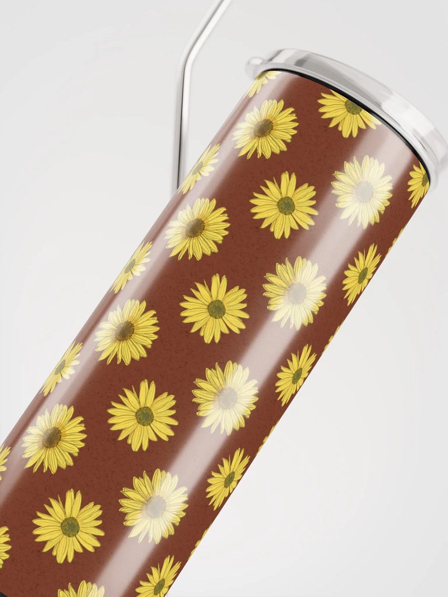“Helianthus Sunflower Polka Dot” 20-ounce Stainless Steel Tumbler with Straw product image (12)