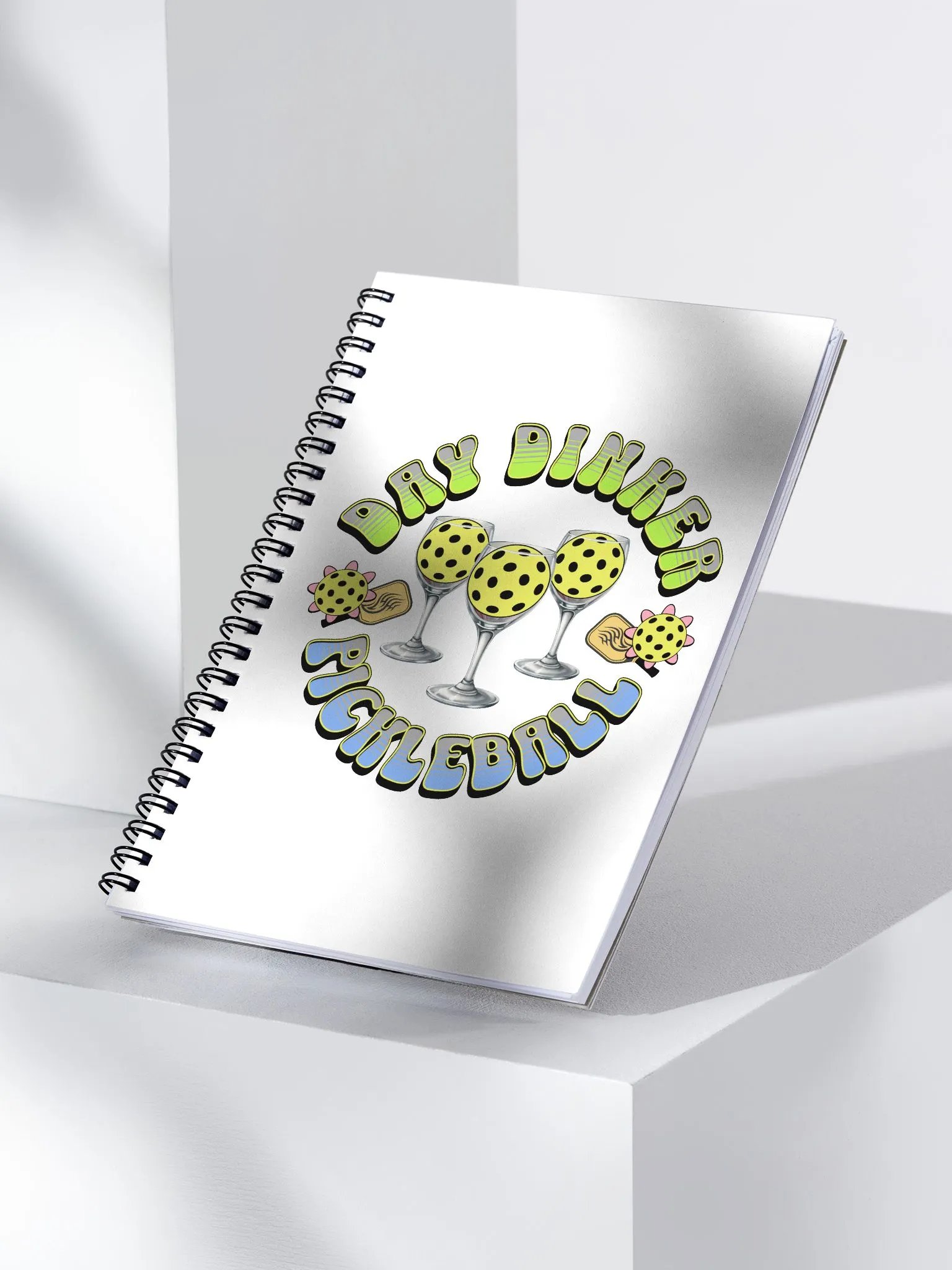 Day Drinker Pickleball Whimsical Notebook product image (2)