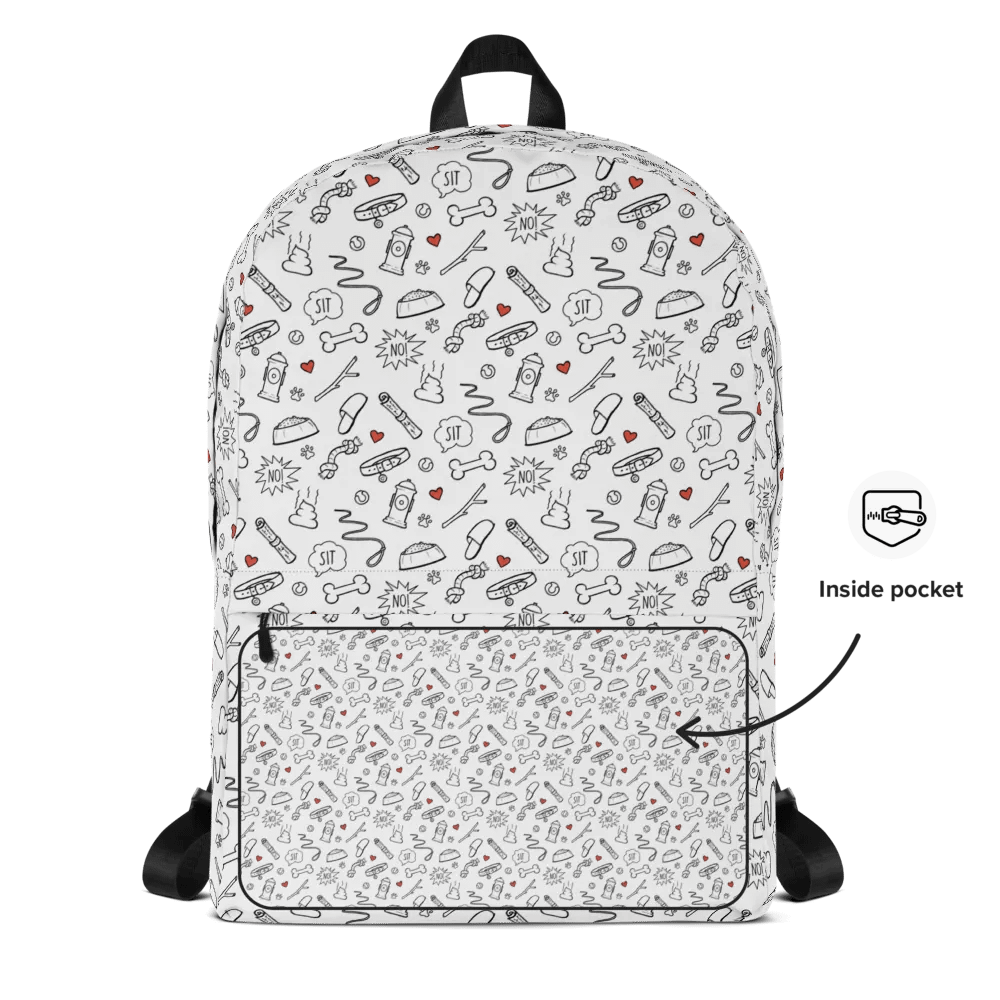 “Best Friend” Dog Lover Backpack - Red product image (5)