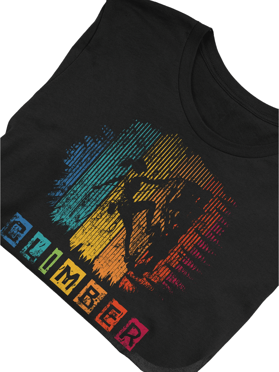 Retro Female Climber T-Shirt – Vintage-Style Rock Climbing Gift for Adventurous Women product image (46)