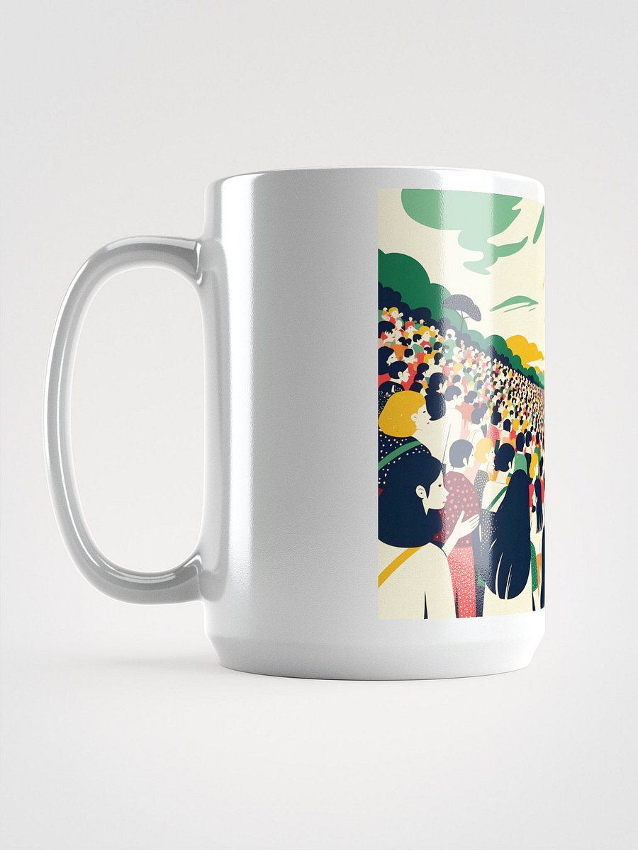 Unity in Diversity Crowd Art Glossy Mug product image (6)