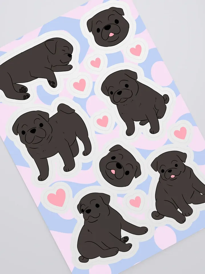 Pawsitively Pug-tastic Sticker Sheet product image (2)