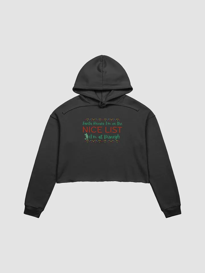 Mickey Mouse Nice List Cropped Hoodie product image (3)
