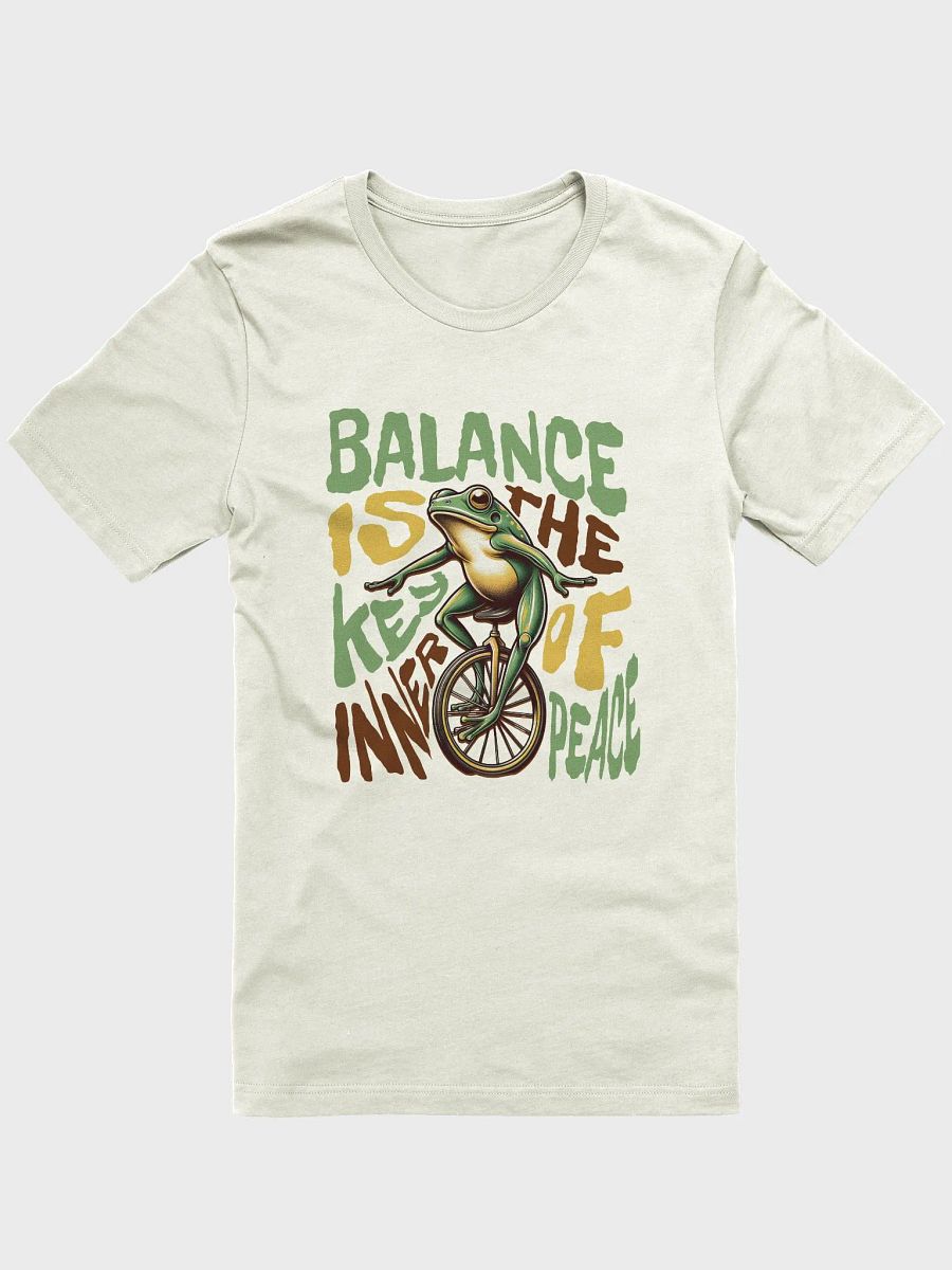 Balance is key Inner peace unicycle frog T-shirt, frog funny quote tee product image (1)