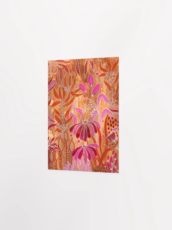 Vibrant Floral Intuitive Gouache and Ink Poster product image (9)