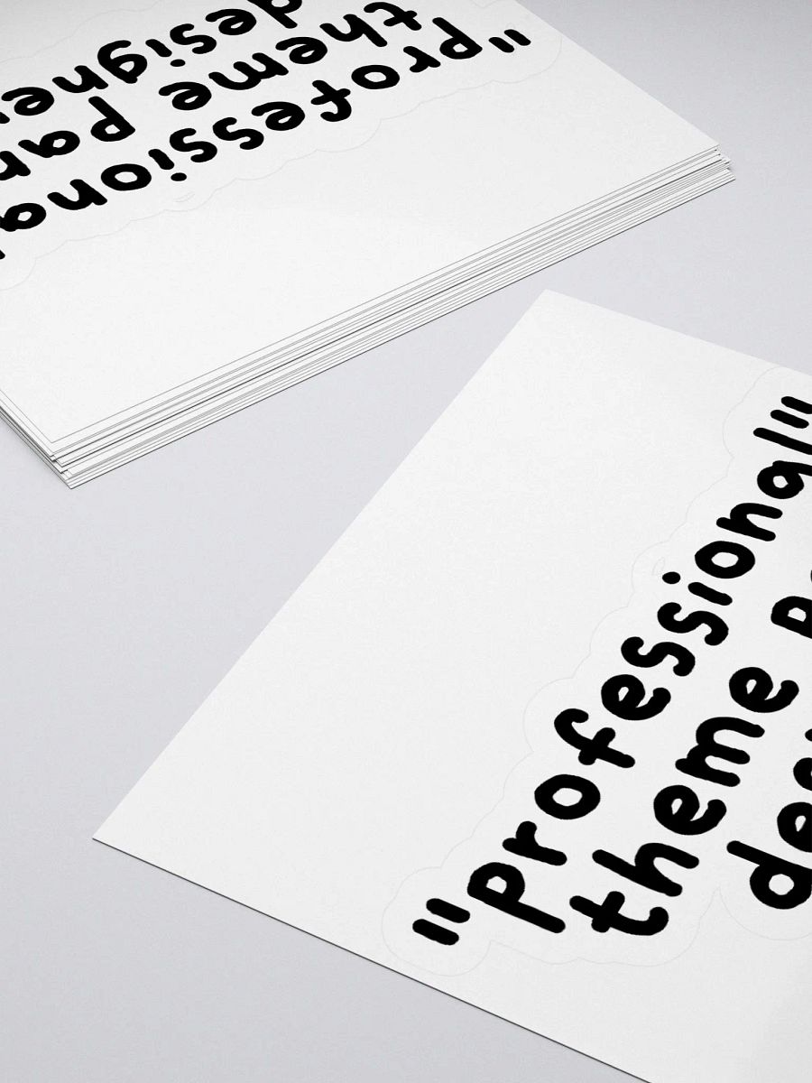 "Professional" Theme Park Designer Sticker product image (4)