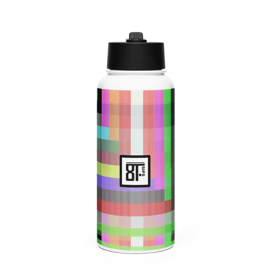 8T Sips Mosaic Stainless Steel Water Bottle product image (1)