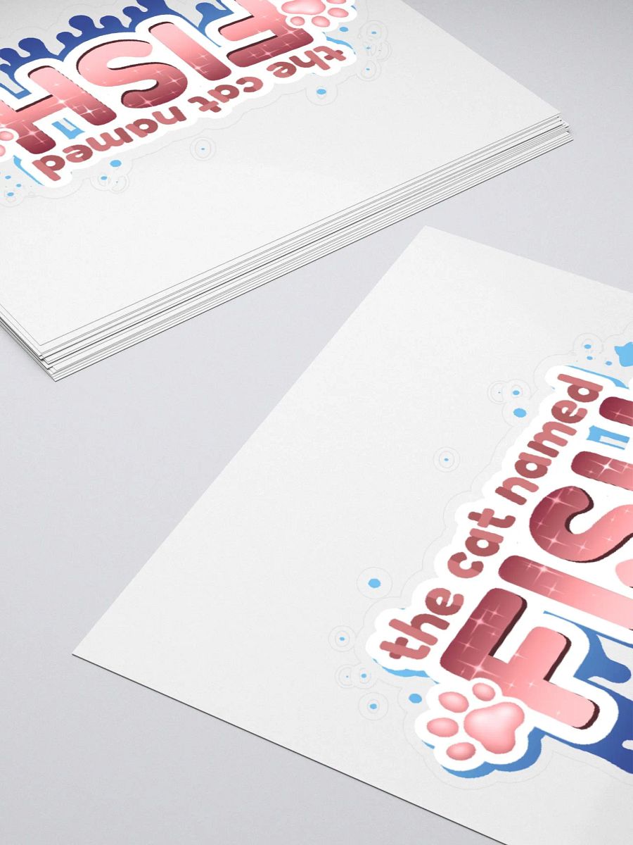 The Cat named Fish Sticker! product image (4)