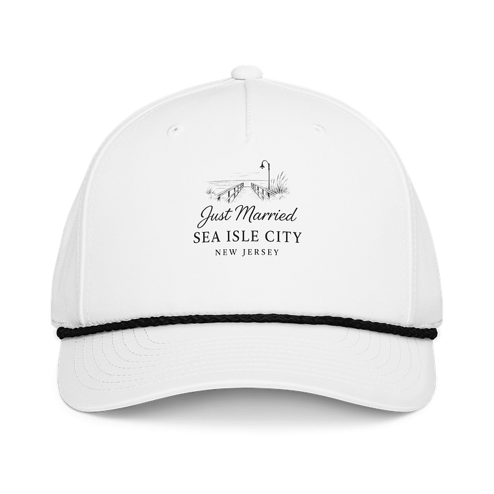 Sea Isle City NJ 5-Panel Classic Rope Wedding Cap product image (1)