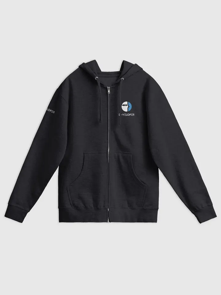 D-VELOPER Zip Up Hoodie dark mode product image (1)