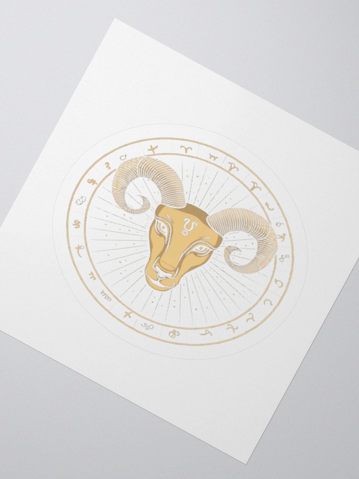 Aries Zodiac Kisscut Sticker product image (6)