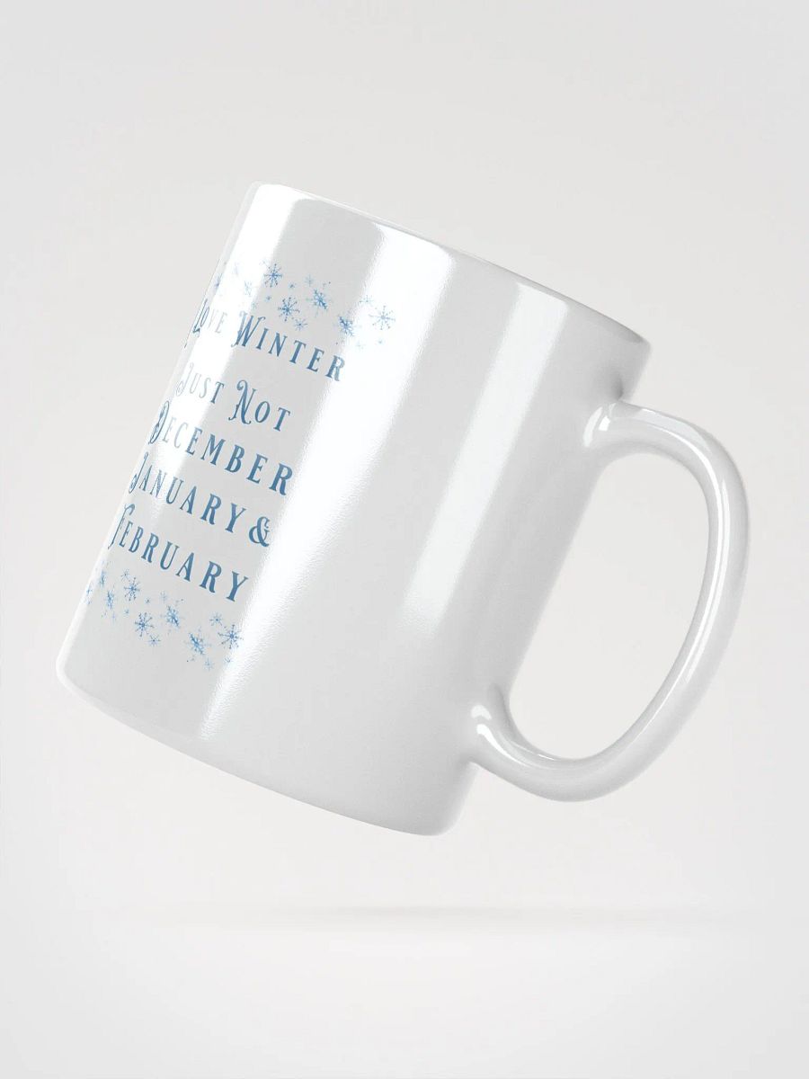 I Love Winter, Not Just December, January And February White Mug product image (4)