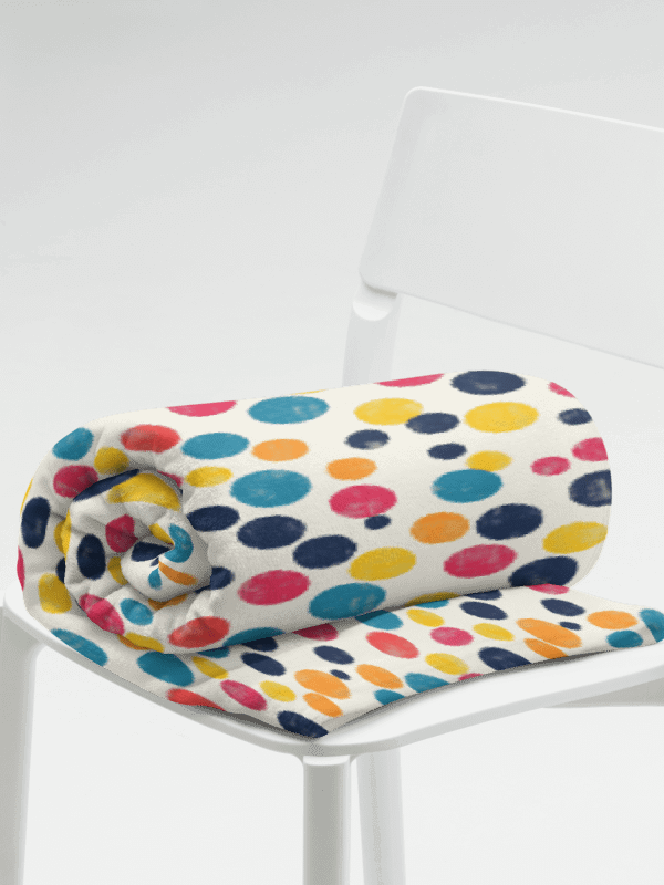 Polka Dot Illusion Vintage Retro Throw Blanket product image (5)