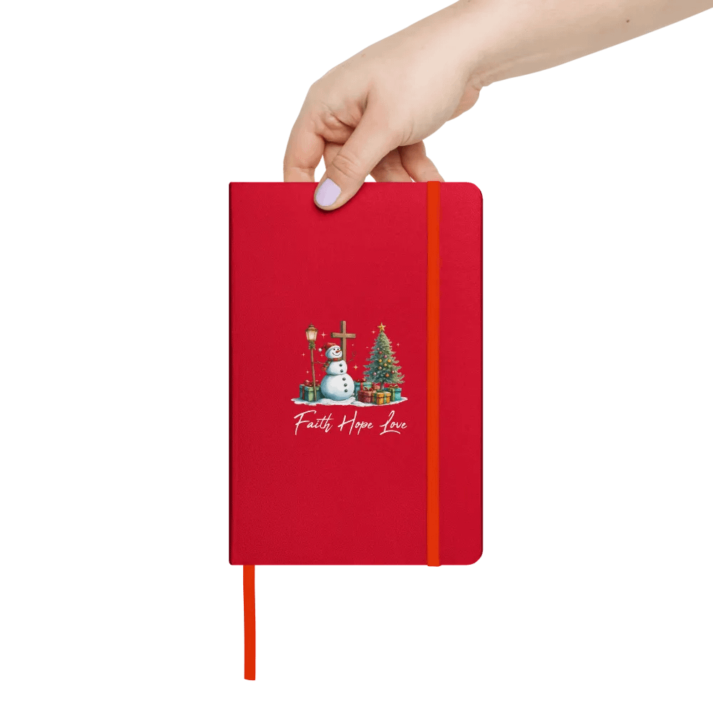 Faith Hope and Love Christmas Hardcover Notebook product image (43)