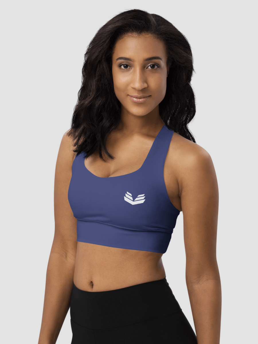 Longline Sports Bra - Blue Nightfall product image (1)