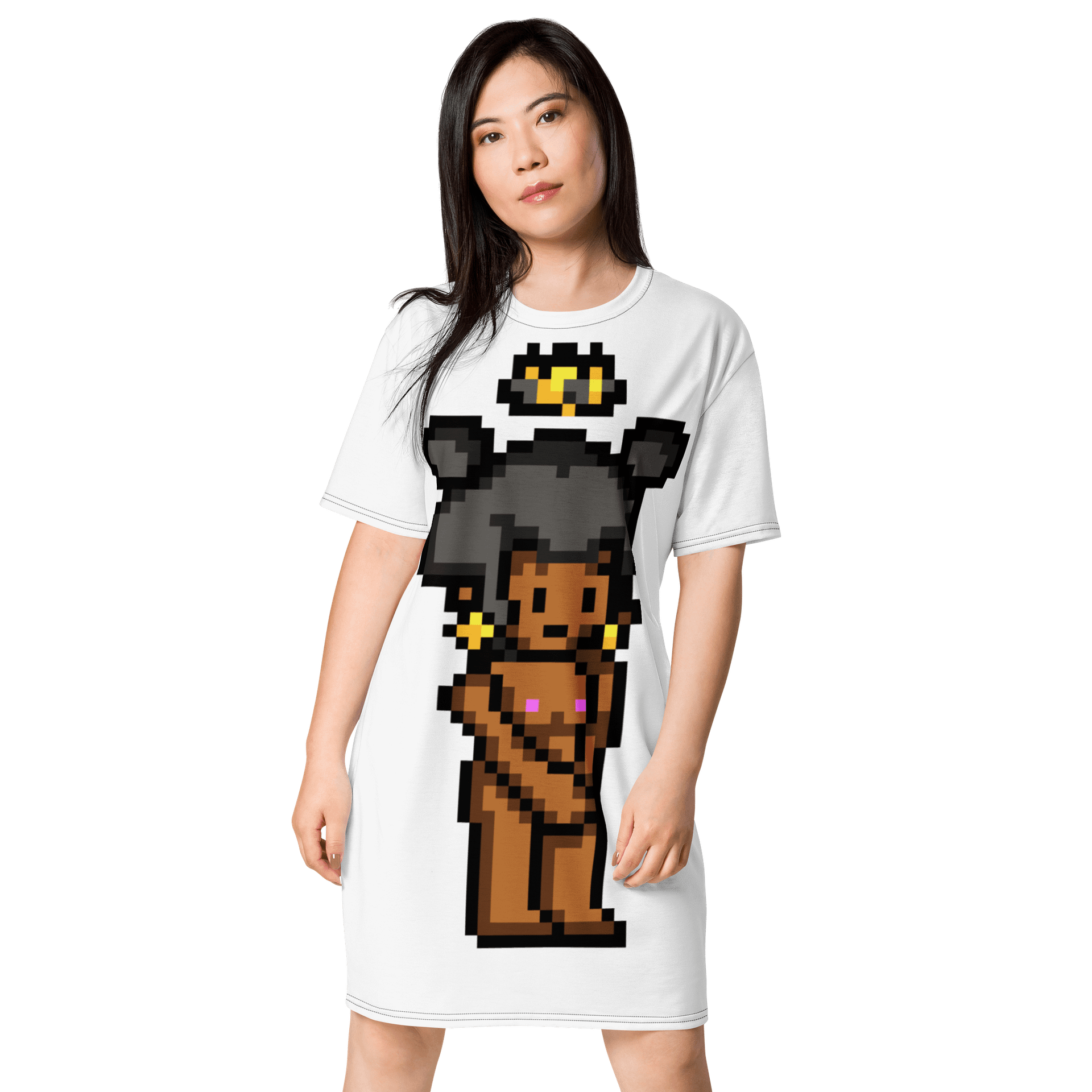Pixel Queen 👑 T-Shirt Dress #24 product image (1)