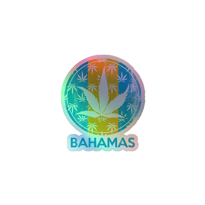 Bahamas Sticker Holographic : Weed Marijuana : Rasta product image (2)