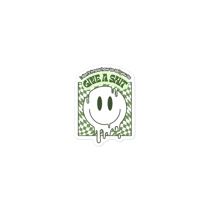 GIVE A SH*T die-cut magnet product image (1)