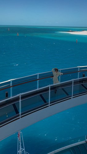 Enjoying the view from the infinity bridge 💙 Would you walk on it with me?

#infinitybridge #cruise #msccruise
