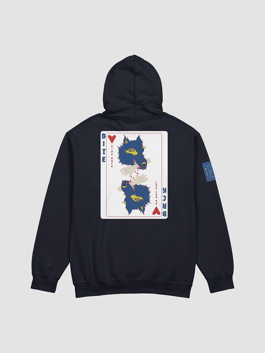 Bite Back blue card hoodie product image (2)