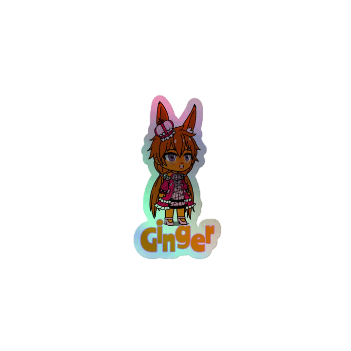 Ginger - Star Cluster Bunnies - rainbow sticker product image (1)